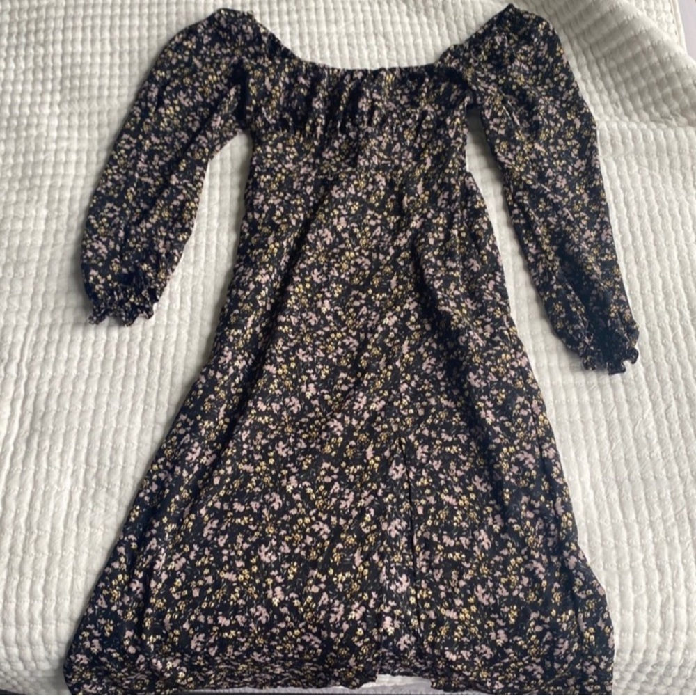 Floral summer spring milkmaid fairy core cottage core dress
